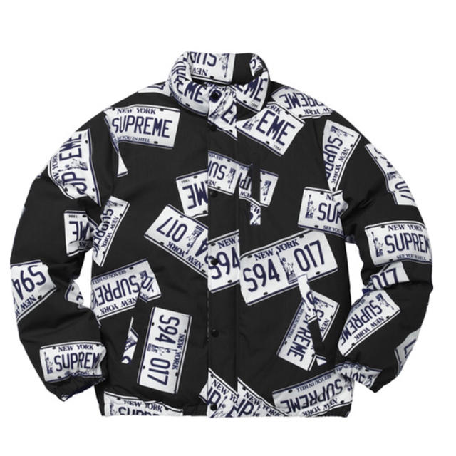 Supreme - License Plate Puffy Jacket