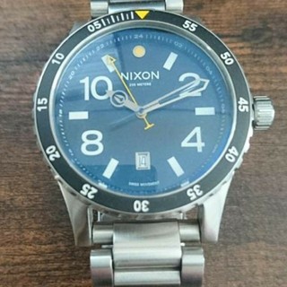 ニクソン(NIXON)の◆NIXONデイブロマット シルバー ブラック イエローカラー◆(腕時計(アナログ))