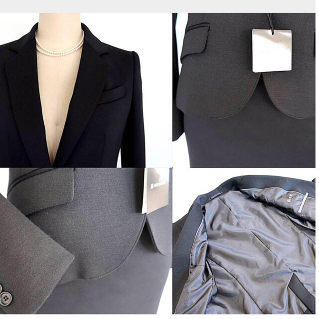 THE SUIT COMPANY(スーツカンパニー)の新品▪️スーツセレクト▪️冬用お仕事スーツ3点セット・黒▪️M レディースのフォーマル/ドレス(スーツ)の商品写真