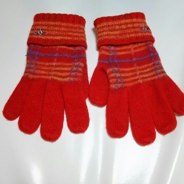 Vivienne Westwood(ヴィヴィアンウエストウッド)の即買い○ヴィヴィアン チェック手袋❤赤タータンチェック レディースのファッション小物(手袋)の商品写真