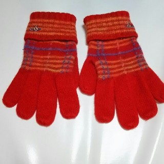 ヴィヴィアンウエストウッド(Vivienne Westwood)の即買い○ヴィヴィアン チェック手袋❤赤タータンチェック(手袋)