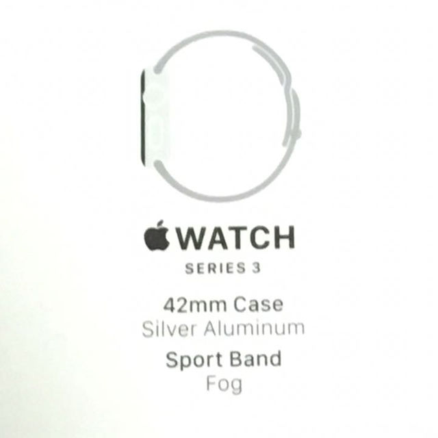 Apple(アップル)のApple watch series 3 新品 未開封 アップルケア+付き スマホ/家電/カメラのスマホ/家電/カメラ その他(その他)の商品写真