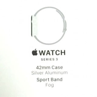 アップル(Apple)のApple watch series 3 新品 未開封 アップルケア+付き(その他)