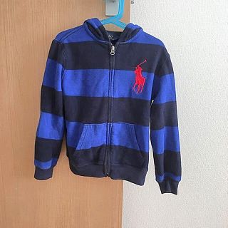 ラルフローレン(Ralph Lauren)のラルフローレン★裏起毛ボーダーパーカー★トレーナー★7★130サイズ(その他)