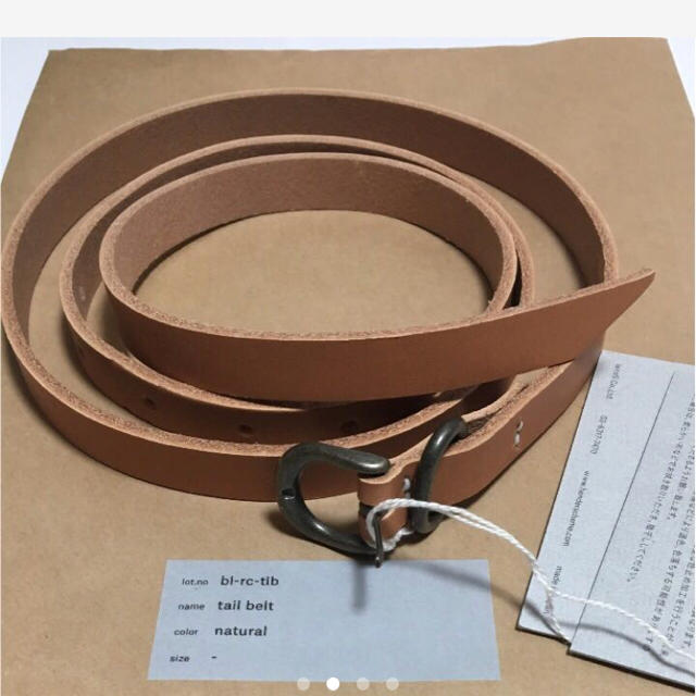 Hender Scheme(エンダースキーマ)のHender Scheme tail belt ナチュラル 新品未使用 レディースのファッション小物(ベルト)の商品写真