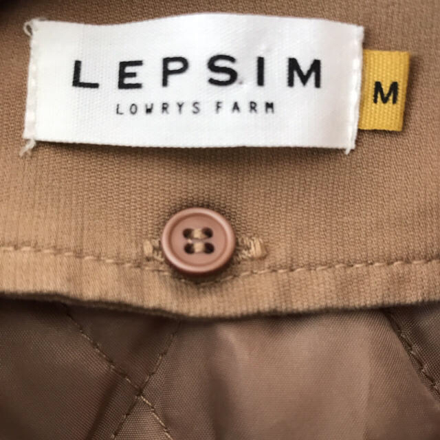 LEPSIM(レプシィム)のLEPSIM ラクーンファー ライナー付きコットンブルゾン ブラウン レディースのジャケット/アウター(ブルゾン)の商品写真