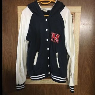 フード付きバイカラースタジャン(スタジャン)