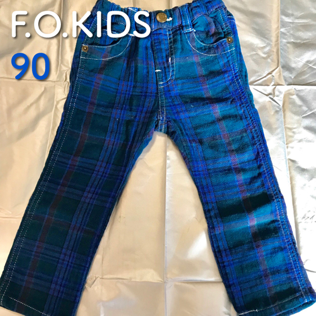 F.O.KIDS(エフオーキッズ)の【値下げ】F.O.KIDS★チェックパンツ (90) キッズ/ベビー/マタニティのキッズ服男の子用(90cm~)(パンツ/スパッツ)の商品写真