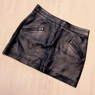 ザラ(ZARA)の【ZARA】本革スカート(ミニスカート)