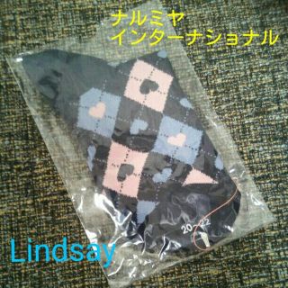 リンジィ(Lindsay)の新品 Lindsay リンジィ キッズ 靴下 20-22 女の子 紺 アーガイル(靴下/タイツ)