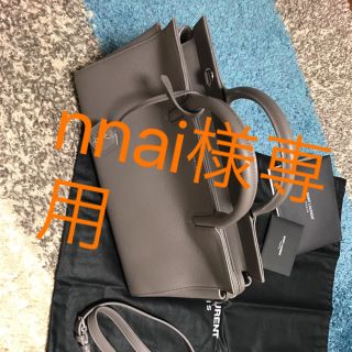 サンローラン(SAINT LAURENT)のあと10日間 最終値下げ サンローラン ハンドバッグ グレー(ハンドバッグ)