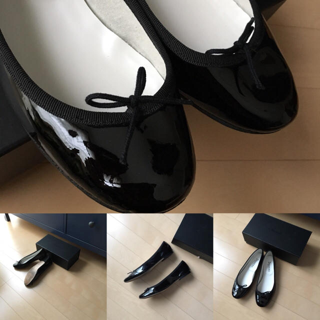 repetto(レペット)の美品、定価34560円、repetto/レペット サンドリオン パテントレザー レディースの靴/シューズ(バレエシューズ)の商品写真