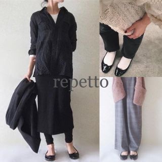 レペット(repetto)の美品、定価34560円、repetto/レペット サンドリオン パテントレザー(バレエシューズ)