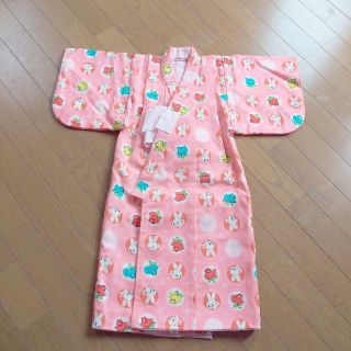 ハンドメイド 綿 着物 女の子用 ベビーサイズ(和服/着物)