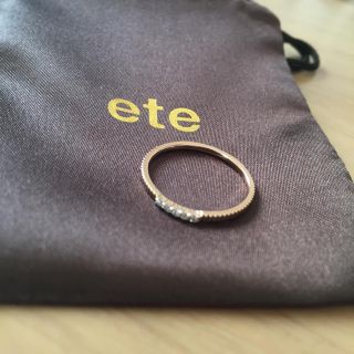 エテ(ete)のete k10ピンクゴールドリング(リング(指輪))