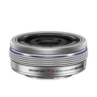 オリンパス(OLYMPUS)の❤️OLYMPUS 14-42mm EZ パンケーキレンズ シルバー ❤️新品！(レンズ(ズーム))