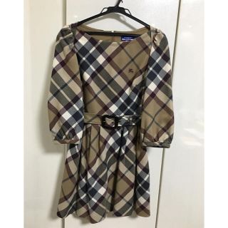 バーバリーブルーレーベル(BURBERRY BLUE LABEL)の美品 Burberry ワンピース 36(ミニワンピース)