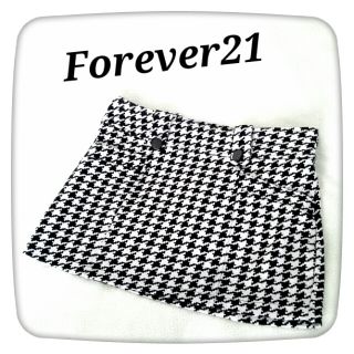 フォーエバートゥエンティーワン(FOREVER 21)の♥Forever21 千鳥柄ｽｶｰﾄ♥(ミニスカート)