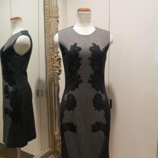 ダイアンフォンファステンバーグ(DIANE von FURSTENBERG)のダイアンフォンファステンバーグ　ブラックレース付ワンピース(ミニワンピース)