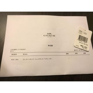 COACH - 【lipichu様専用】COACH コーチ リュックの通販 by