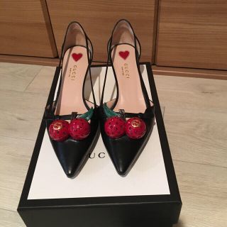 グッチ(Gucci)のGUCCI チェリー パンプス 最終値下げ(ハイヒール/パンプス)