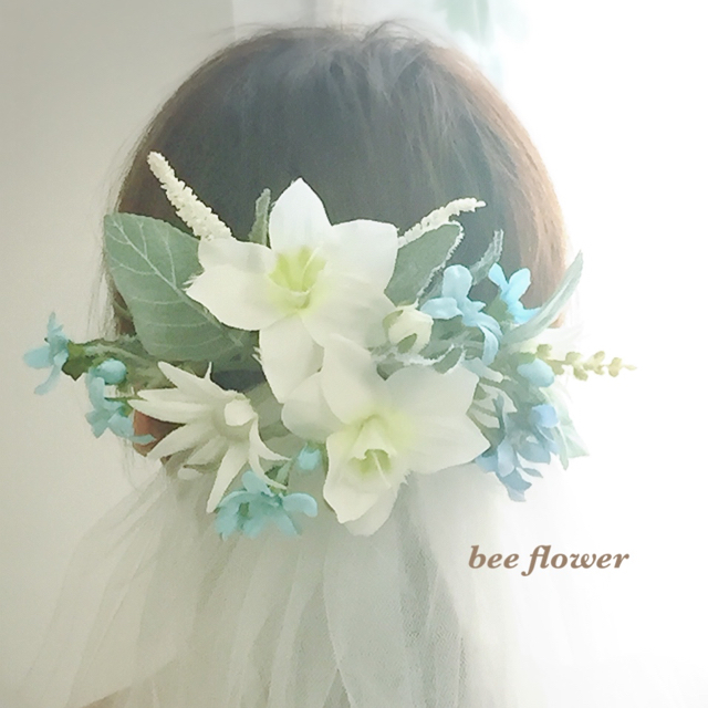 ユリのブーケ〜Lily Bouquet〜今ならヘッドコサージュ付きでご提供