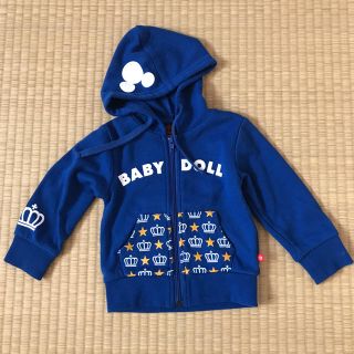 ベビードール(BABYDOLL)の中古☆ベビードール☆ミッキーパーカー☆ブルー☆80cm(トレーナー)