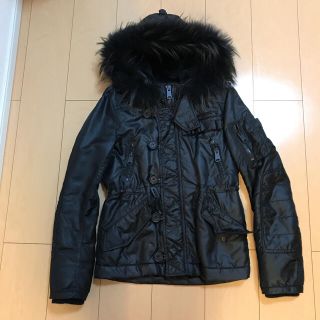 マウジー(moussy)の★美品★moussy ダウンジャケット ブラック 細身(ダウンジャケット)