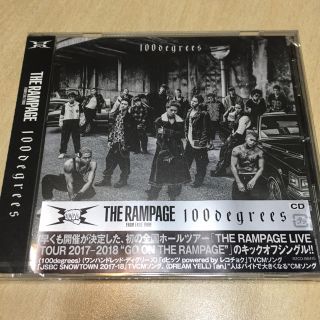 ザランページ(THE RAMPAGE)のTHE RAMPAGE 100degrees CD(ポップス/ロック(邦楽))