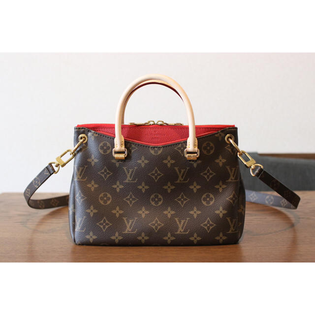 オリジナル BB Vuitton◇パラス Louis - VUITTON LOUIS 2WAY レッド