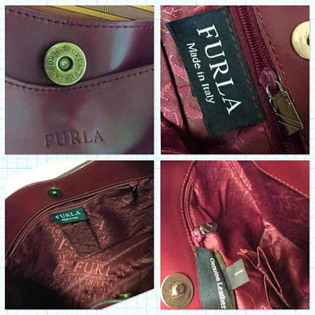 Furla(フルラ)のcotoe さま専用イタリー製FURLA 大人シックなカルティエ ボルドーレザー レディースのバッグ(ショルダーバッグ)の商品写真