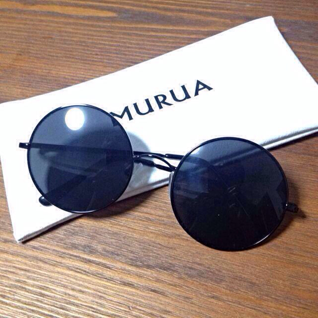 MURUA(ムルーア)のMURUA ラウンドサングラス レディースのファッション小物(サングラス/メガネ)の商品写真