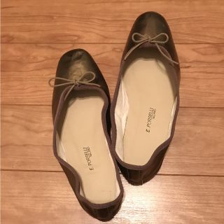 アーペーセー(A.P.C)のポルセリ バレエシューズ ブロンズ 38 新品(バレエシューズ)