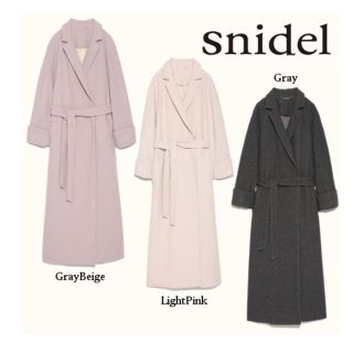 スナイデル(SNIDEL)のsnidel  ロングガウンコート(ガウンコート)