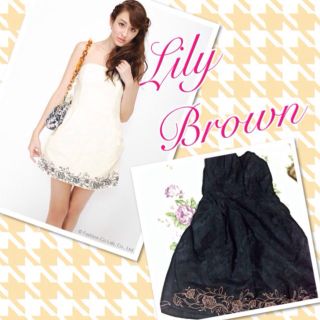 リリーブラウン(Lily Brown)のlily brown ドレスワンピ♥︎黒(ミニワンピース)