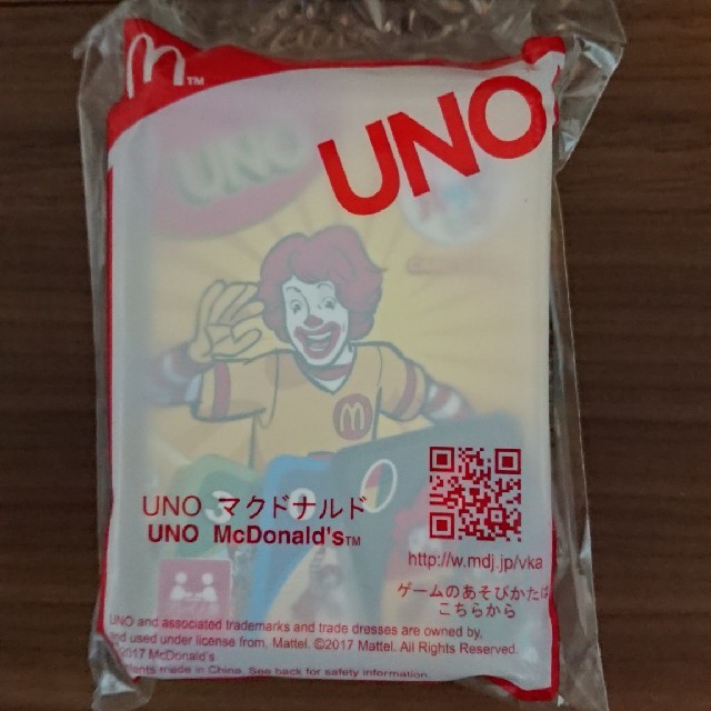 マクドナルド(マクドナルド)の☆マクドナルド ハッピーセット UNO ドナルド☆ エンタメ/ホビーのテーブルゲーム/ホビー(トランプ/UNO)の商品写真