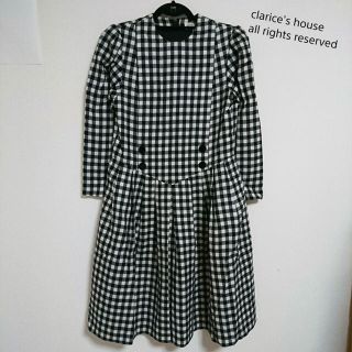 ハナエモリ(HANAE MORI)の良品VIVID FORMALBOUTIQUEハナエモリ森英恵チェックワンピース(ロングワンピース/マキシワンピース)