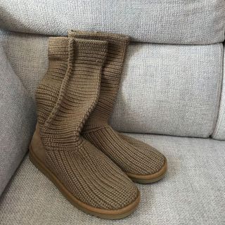 アグ(UGG)のUGGアグブーツ☆ニット☆ベージュブラウン(ブーツ)