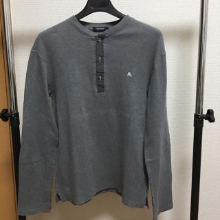 バーバリーブラックレーベル(BURBERRY BLACK LABEL)の値下げ　バーバリーブラックレーベル ヘンリーネックロンT サイズ2(Tシャツ/カットソー(七分/長袖))