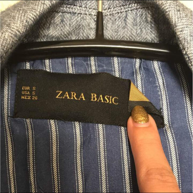 ZARA(ザラ)のジャケット ZARA BASIC ザラ ネイビー レディースのジャケット/アウター(テーラードジャケット)の商品写真