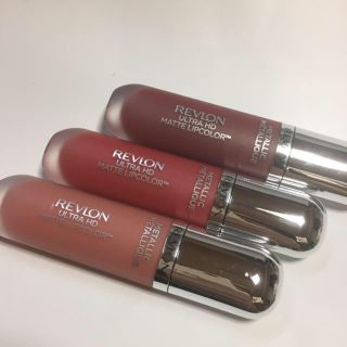 レブロン(REVLON)の新品3本セット＊レブロンマットリップカラー  メタリック(口紅)