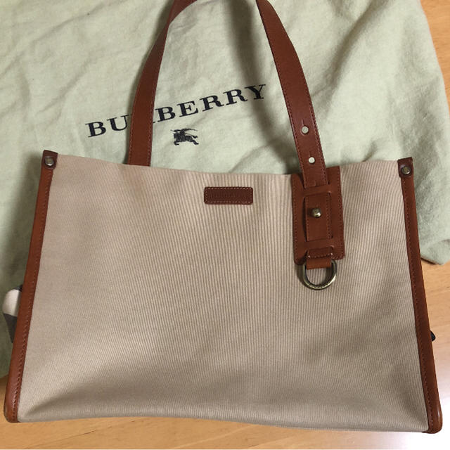 BURBERRY(バーバリー)のバーバリー Burberry キャンパストートバッグ A4 ママバッグ通勤正規品 レディースのバッグ(トートバッグ)の商品写真