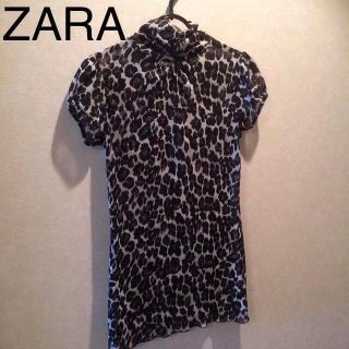 ザラ(ZARA)のZARA♡レオパードトップス(カットソー(半袖/袖なし))