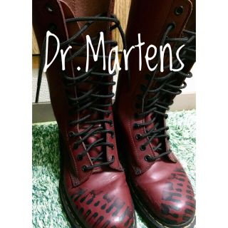 ドクターマーチン(Dr.Martens)のドクターマーチン 14ホール ロングブーツ チェリーレッド(ブーツ)