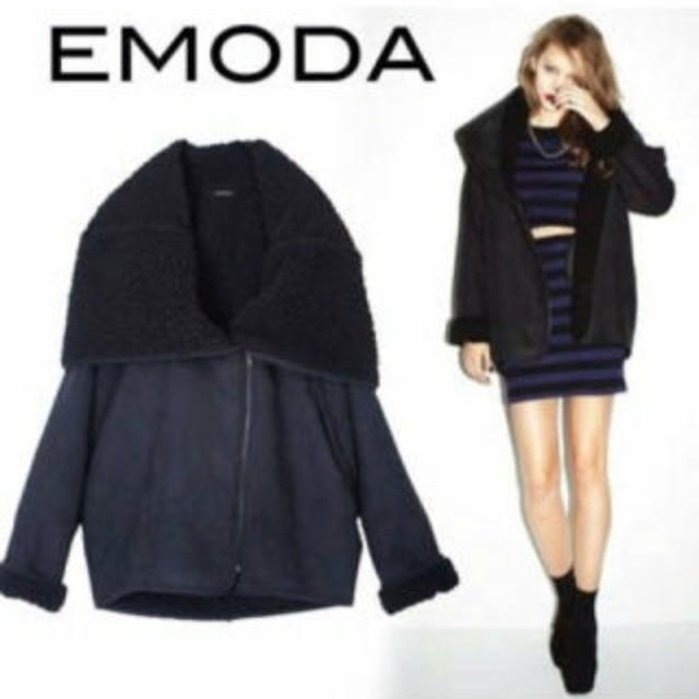 EMODA(エモダ)の最終値下げ！早い者勝ち！EMODA  ボンバーコート レディースのジャケット/アウター(ムートンコート)の商品写真