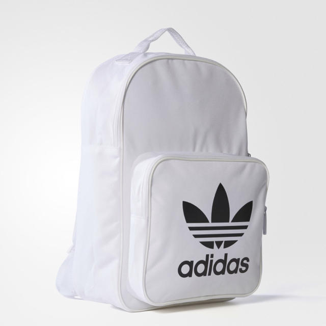 adidas ホワイト・リュック(堂本剛がＴＶ番組で私物購入した同型・同色の品)横約48cm