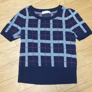 トランテアンソンドゥモード(31 Sons de mode)の美品/チェックのセーター(ニット/セーター)