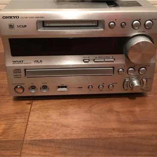 オンキヨー(ONKYO)のONKYO FR-N9NX シルバーCD/MD チューナーアンプ(アンプ)