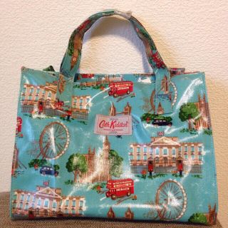 キャスキッドソン(Cath Kidston)のキャス・キッドソン ロンドンブルー ボックスバッグ タグ付き 新品 未使用(トートバッグ)