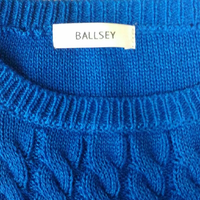 Ballsey(ボールジィ)のボールジー　ブルーのニット　サイズ38 レディースのトップス(ニット/セーター)の商品写真